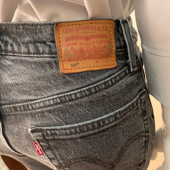 LEVI's Premium 501 Straight Leg Women's Button Fly Closure Jeans - Picture 8 of 10